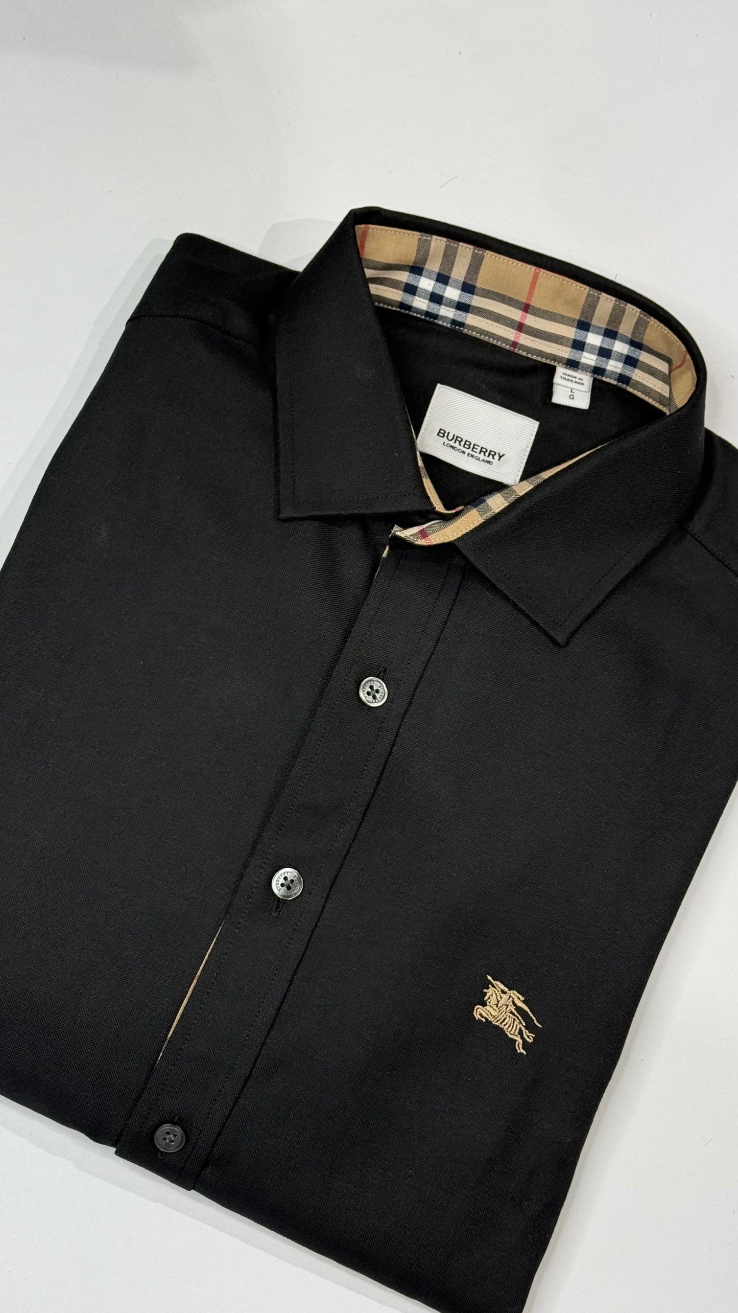 Burberry Camisa Manga Larga