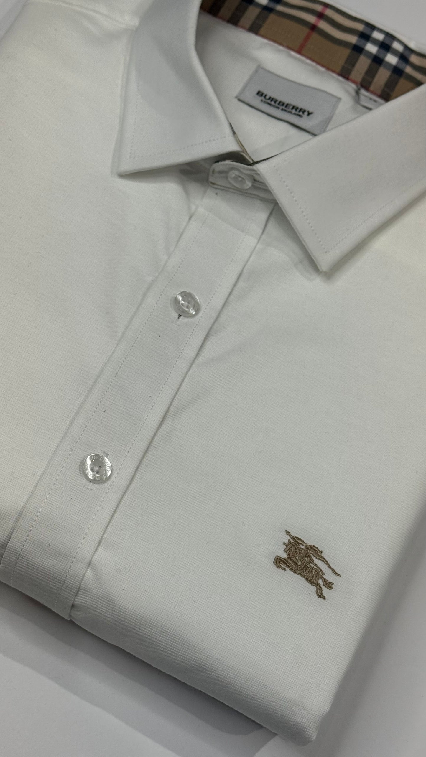 Burberry Camisa Manga Larga